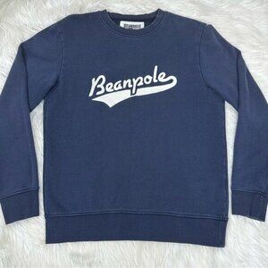 Beanpole‎ 1988 Mens Navy Blue Graphic Logo Crewneck Sweatshirt Medium BC5Y41C01R
